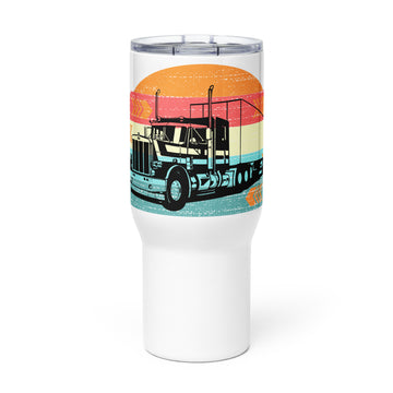 Travel mug with a handle