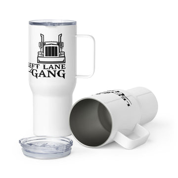 Travel mug with a handle