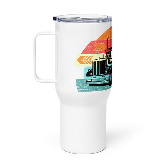 Travel mug with a handle